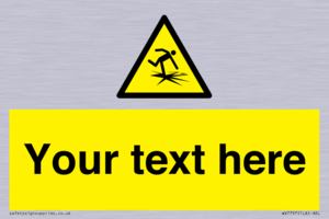 Custom warning thin ice